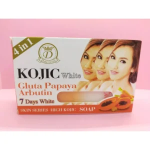 Kojic White Gluta Papaya Arbutin Soap - 160g - Image 4