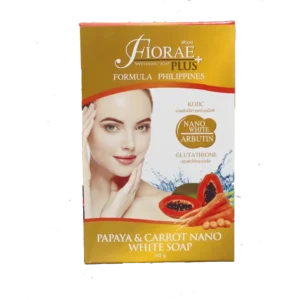 FIORAE Papaya and Gluta Plus Kojic Whitening Soap -165g.
